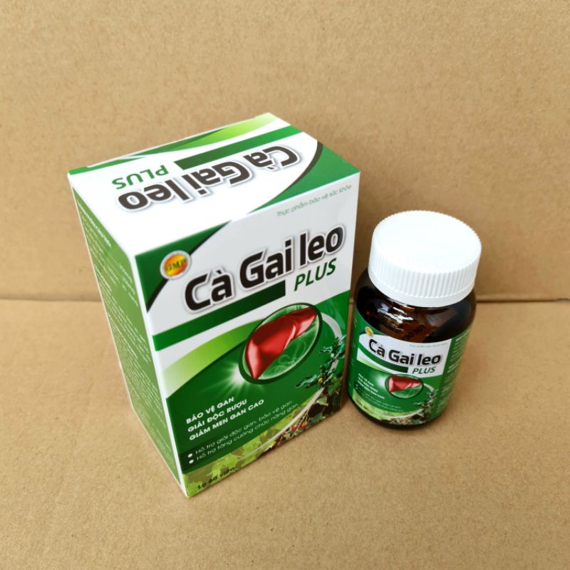 Bổ gan cà gai leo Plus giải độc, hạ men gan - Hộp 60 viên