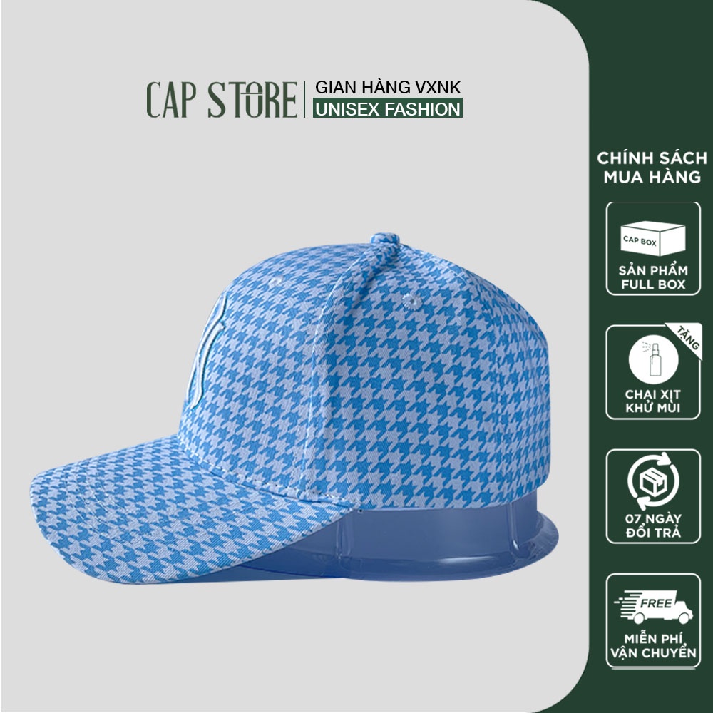 Nón lưỡi trai NY - Mũ nam nữ lưỡi trai thời trang cá tính unisex phom thể thao ulzzang full box chai xịt vệ sinh mũ nón