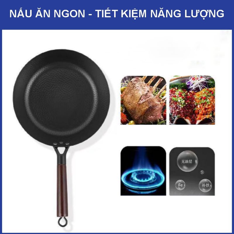 Chảo Chống Dính Sâu Lòng Longziwei Nhật Bản Cao Cấp Size 28cm