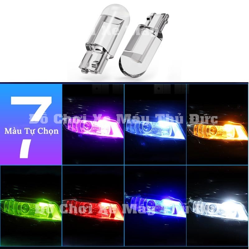 Bóng Led T10 Siêu Sáng, Đèn Led T10 Lắp Mặt Đồng Hồ, Demi, Xi Nhan Xe Máy, Ô Tô.Dermi Đúc Kính - Chính Hãng - Bảo Hành