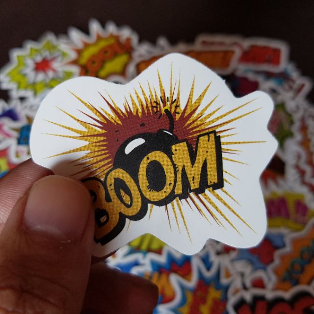 Sticker tiếng ồn boom các loại 50 miếng không trùng