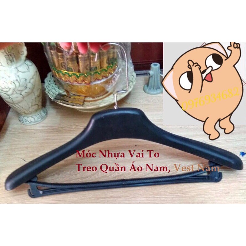 Com bo móc nhựa thanh ngáng treo Quần áo vest 20x7=140k