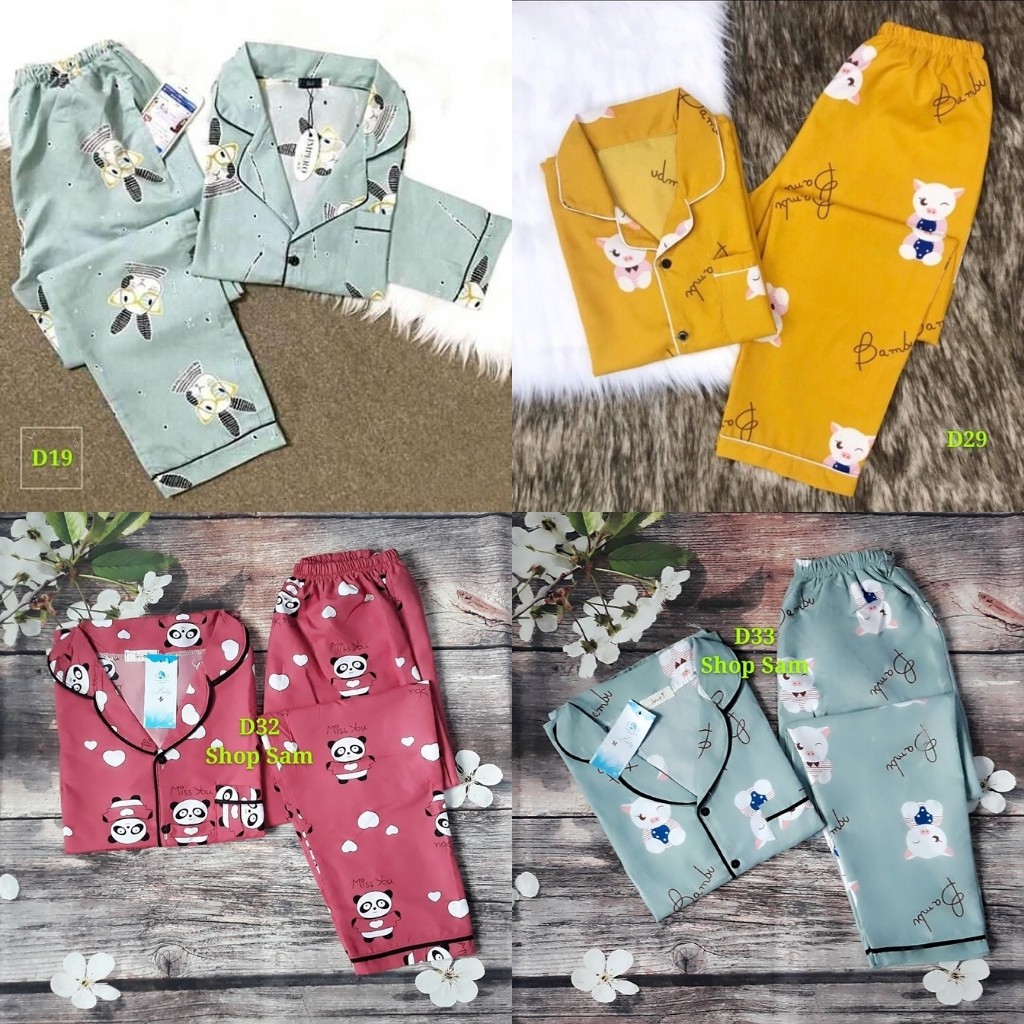 Sale👉Bộ Pijama (Quần Dài-Tay Dài) Bộ Mặc Nhà Kate Thái Cao Cấp Hàng Loại 1 Mềm Mại, Thầm Hút Mồ Hôi, Không Xù | BigBuy360 - bigbuy360.vn