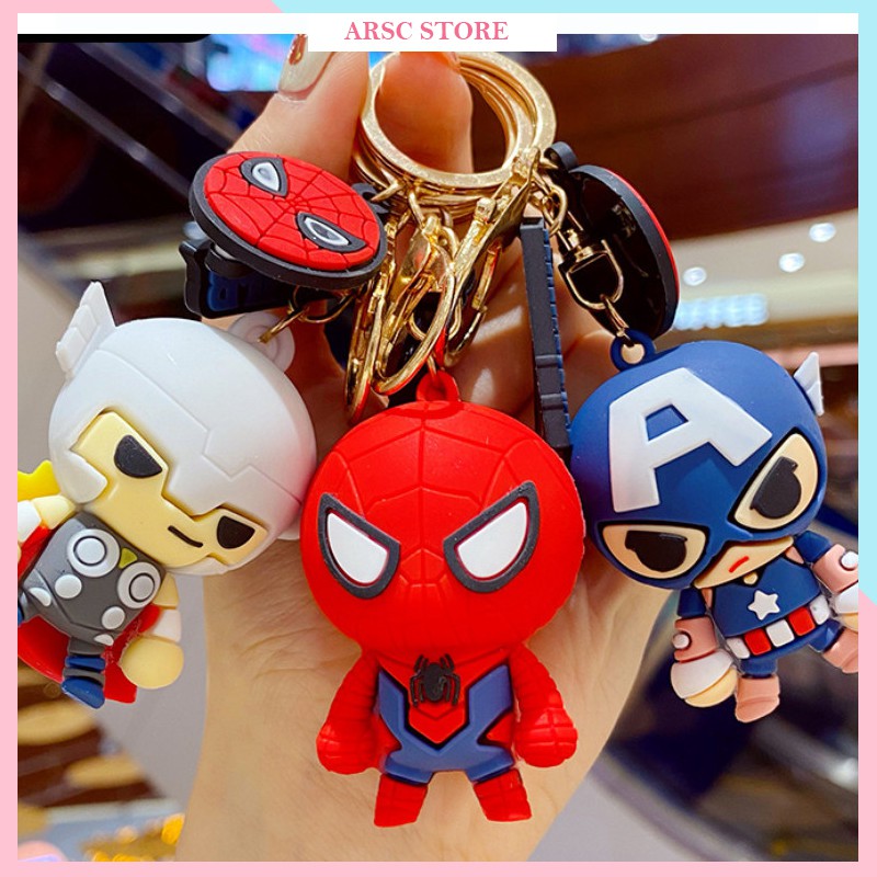 Móc khóa biệt đội Avengers siêu anh hùng Marvel