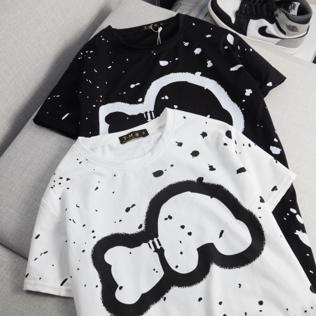 (Free Ship) Áo Thun Nam Họa Tiết Vệt Phong Cách Cá Tính Sành Điệu Thời Trang VLTN Shop