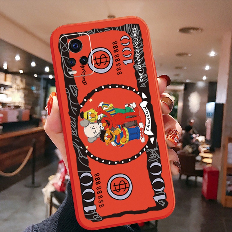 Ốp Điện Thoại Góc Vuông In Hình Tiền Đô Cho VIVO T1X Y02S Y21 Y15A Y15S Y33S Y21T Y11S Y12S Y21A Y1S Y91C Y01