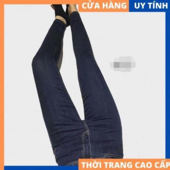 Sale Tết- [Xả kho cuối năm] Quần jean lưng cao không túi form đẹp phối đồ dễ dàng lại [HÀNG CAO CẤP] az1 v1