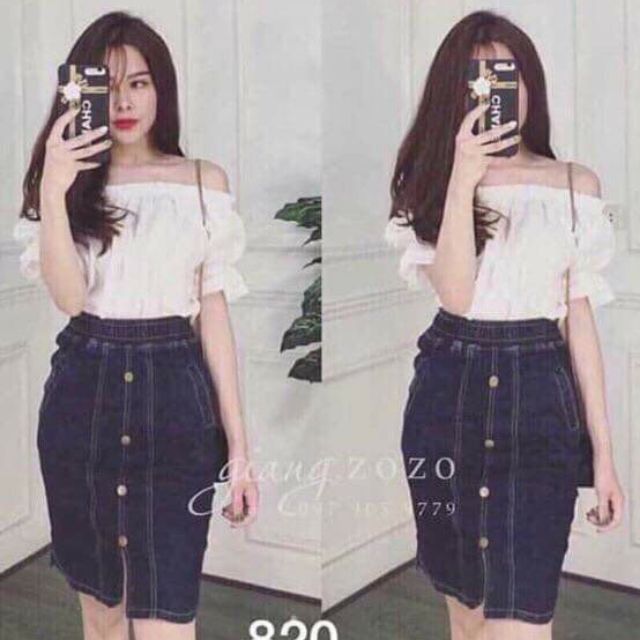 Chân váy jean siêu xinh nhé khách, chất vải jean mềm mại, co giãn nhẹ. ĐẶC BIỆT CHÂN VÁY CẠP CHUN K PHẢI KÉO KHÓA, tạo s