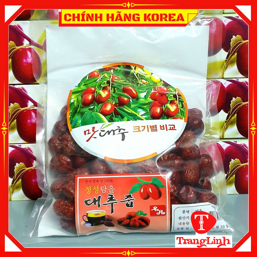 Táo đỏ sấy khô hàn quốc túi 1kg - Hoa quả sấy khô chính hãng - tranglinhkorea