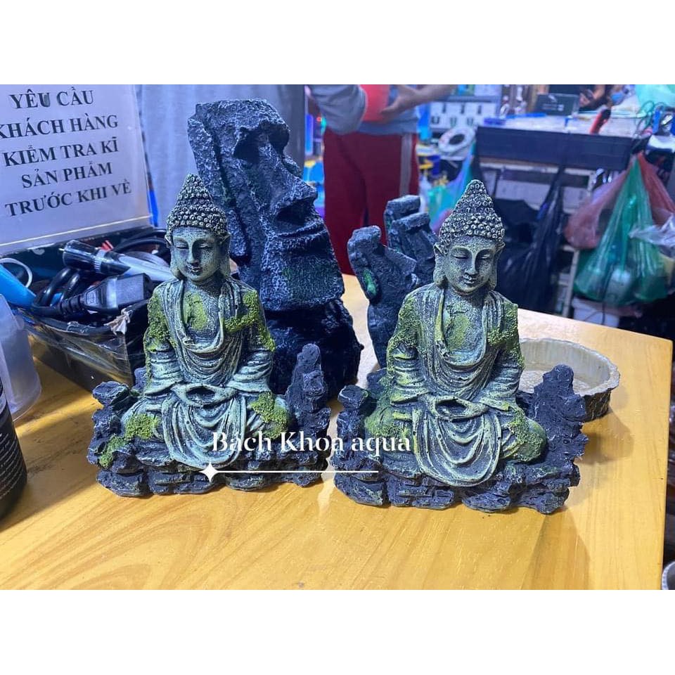 Mô hình tượng Phật trang trí bể cá