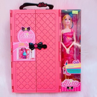 Tủ quần áo búp bê Alisa kèm phụ kiện búp bê