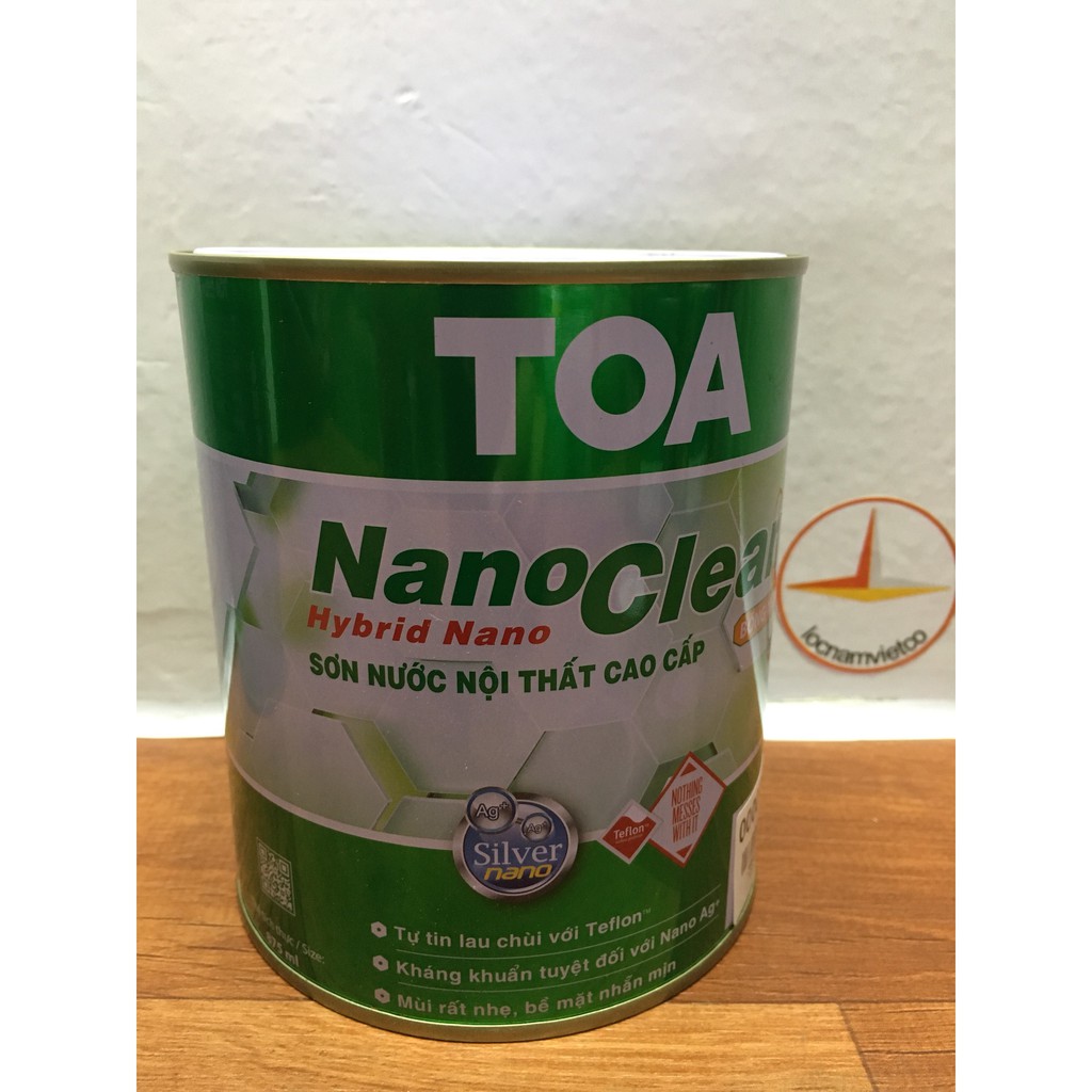 Sơn nước kháng khuẩn Toa Nanoclean nội thất 1L