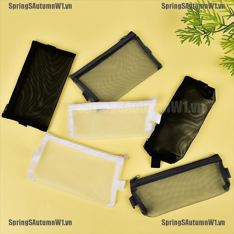 Bóp Viết Vải Lưới Trong Suốt Thiết Kế Đơn Giản