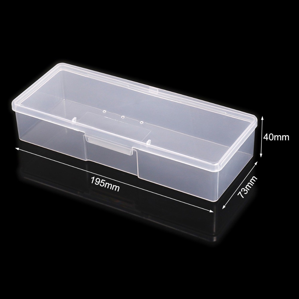 Hộp đựng dụng cụ làm móng nghệ thuật bằng nhựa tiện lợi