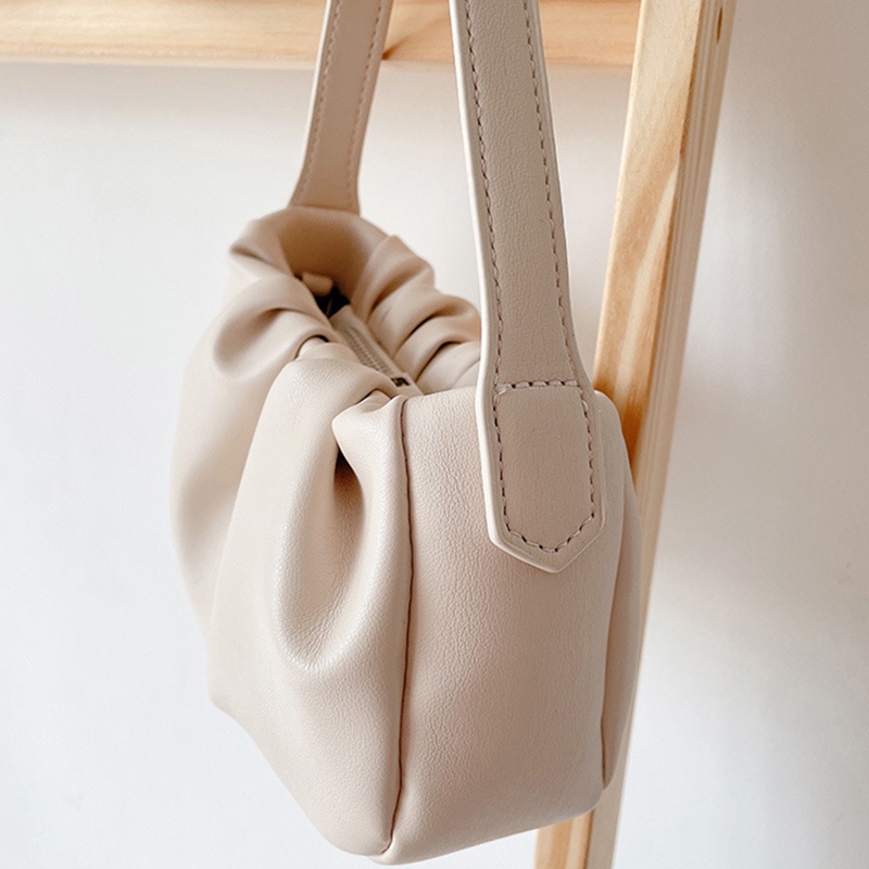 Túi đeo vai IELGY thiết kế kiểu đám mây màu trơn kiểu Hàn Quốc xinh xắn