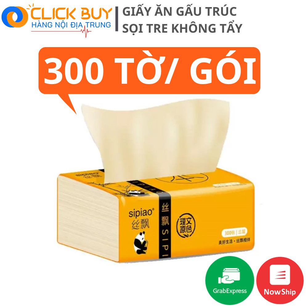 [Mã 256FMCGSALE giảm 8% đơn 500K] [FREESHIP❤️] Giấy Ăn Gấu Trúc Sipiao Loại 1 (Thùng 30 gói)