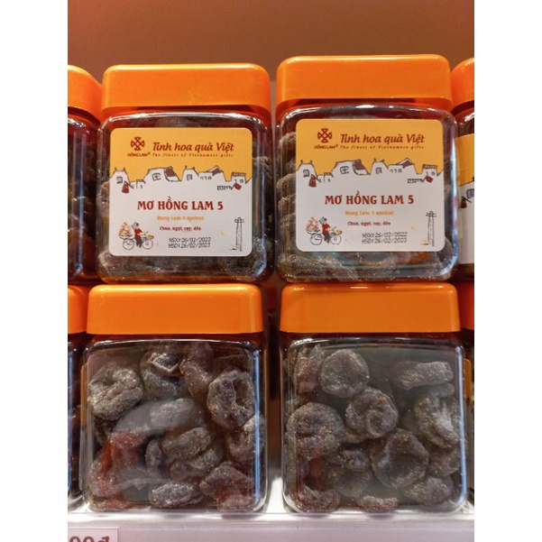 Ô mai Mơ Hồng Lam 5 - ô mai Hồng Lam 11 hàng đường - Hộp/gói 200g/300g/500g