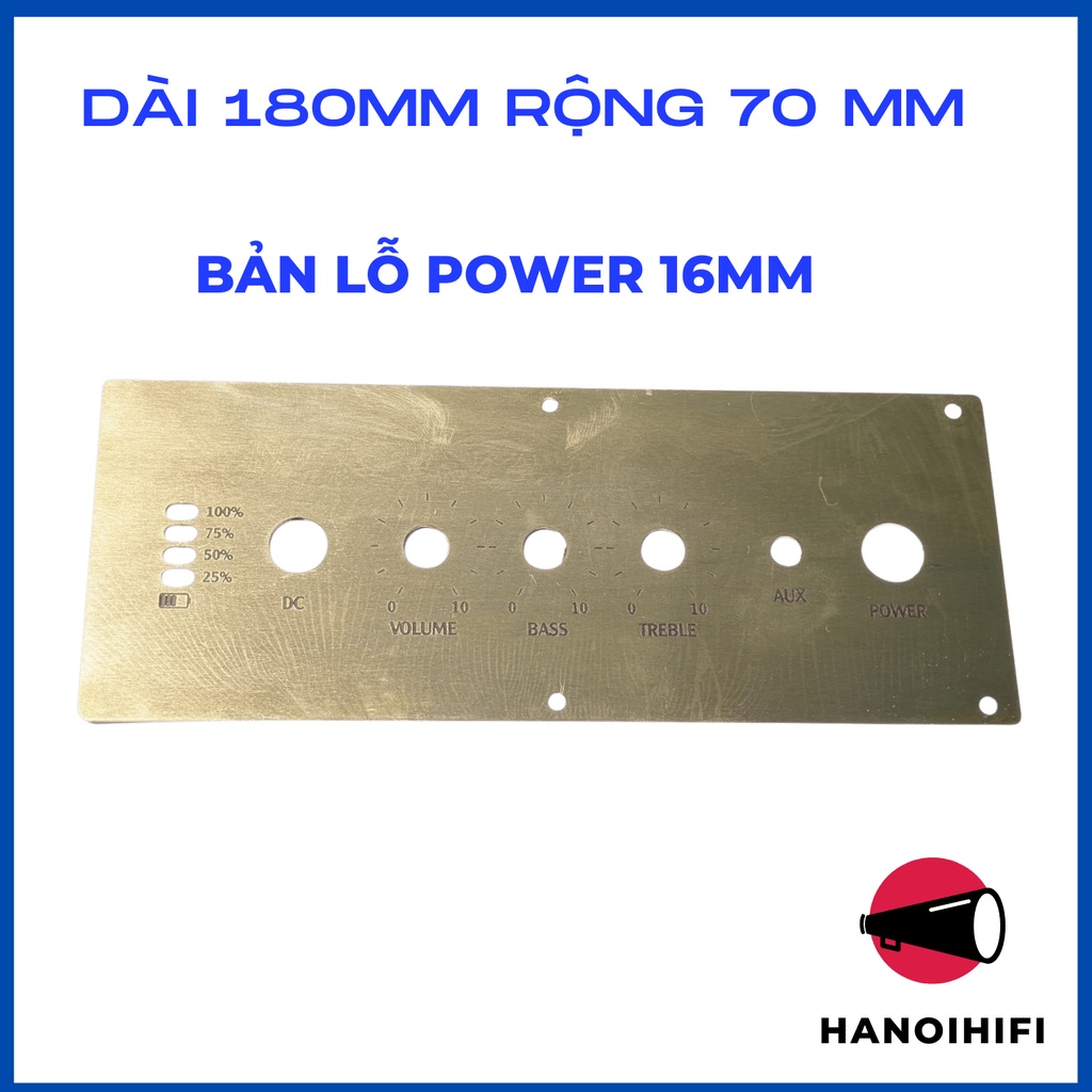 Tấm control cho mạch LQSC NE5532 phong cách marshall do hanoihifi thiết kế