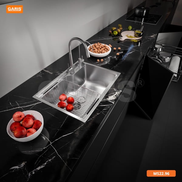 CHẬU RỬA 1 HỐ GARIS GS11.58 CÓ THỢ LẮP ĐẶT