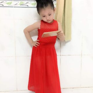 Đầm maxi bé gái (kèm ảnh thật)