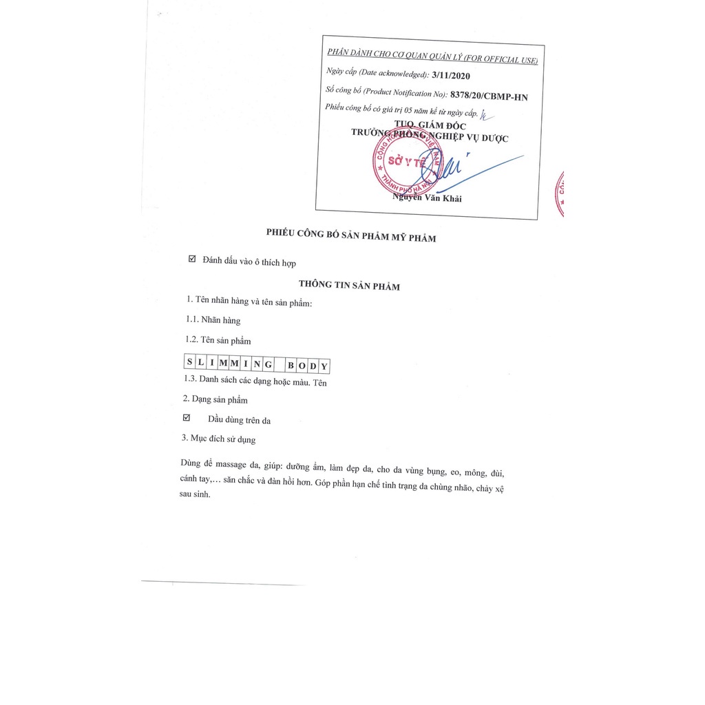 Bộ đai ủ nóng Slimming Body cải tiếng, đánh tan mỡ, săn chắc da.