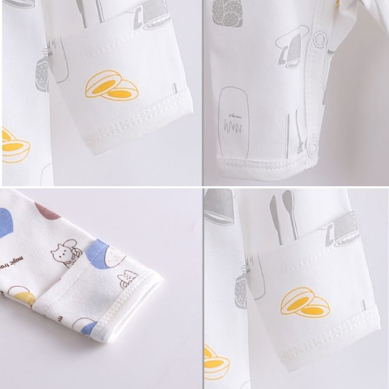 Bodysuit Body dài tay Cotton cho bé trai bé gái Hàng Quảng châu xuất Nhật SL06