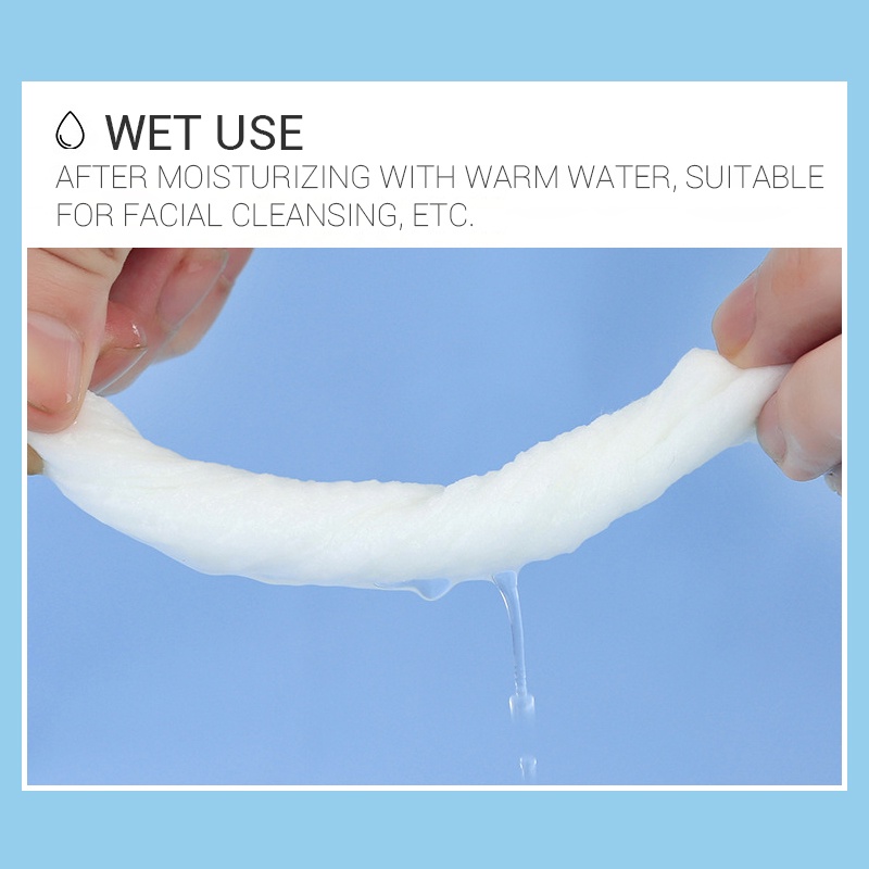 Khăn Tẩy Trang Bằng Cotton Nguyên Chất Dày Dặn Sử Dụng Một Lần