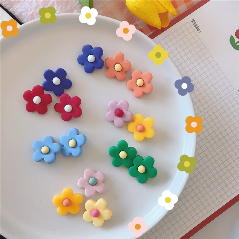 Huy Hiệu, Ghim Cài Áo, Balo, Giày Hình Bông Hoa Đơn Giản Xinh Xắn A224 Warm&amp;Cute