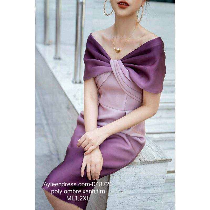 Đầm body ombre trễ vai trẻ trung