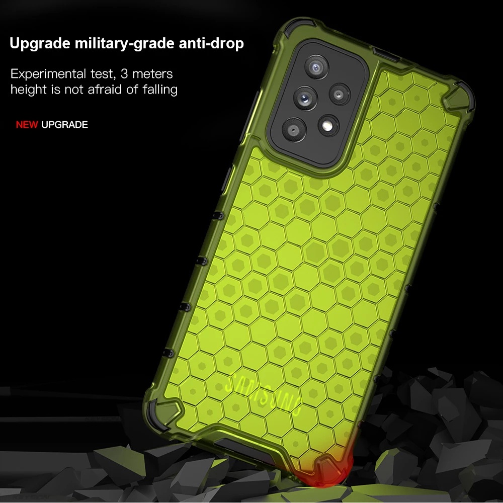 Ốp lưng Honeycomb Samsung siêu chống sock tổ ong Galaxy A54 A14 5G A34 A04s A04 A53 A23 A13 4G A33 A73 suốt chống sốc 4 góc