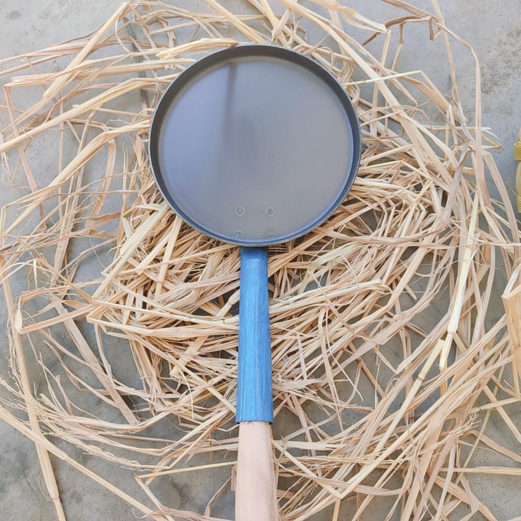 [Tặng Cán Gỗ] Khuôn Đúc Bánh Xèo Miền Trung Có Tay Cầm Đường Kính 15Cm Loại Mỏng - Giòn Bánh - [Ảnh Bánh Thật]