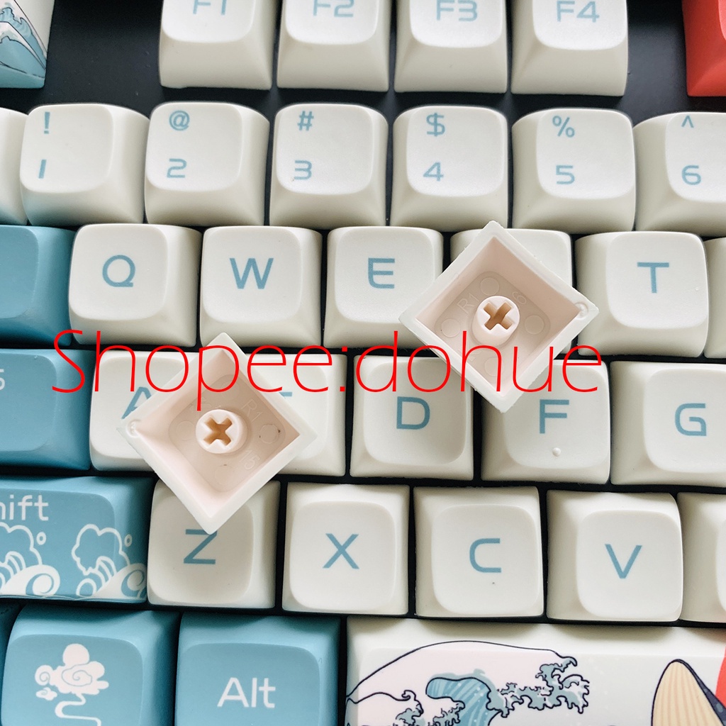 Set Keycap Thick PBT Coral Sea XDA Profile 108 Nút