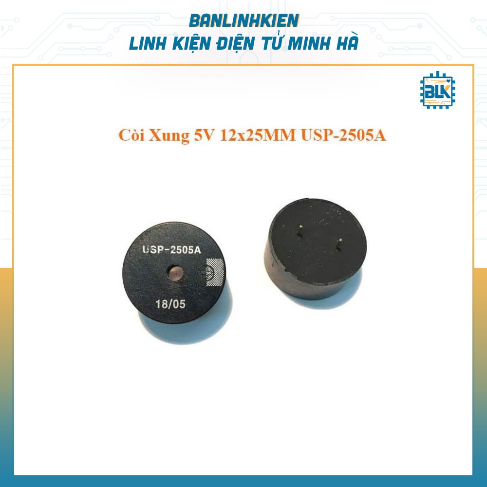 Còi Xung 5V 12x25MM USP-2505A