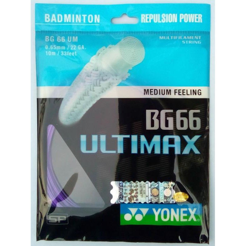 YONEX Badminton String BG66 ULTIMAX (0.65mm)