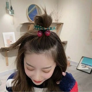 Dây cột tóc cherry đỏ xinh xắn