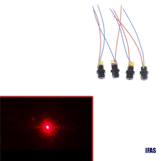 (IFAS)2Pcs 4.5V 12Mm Red Laser Head Module Plastic Laser Diode Laser Dot P0.05