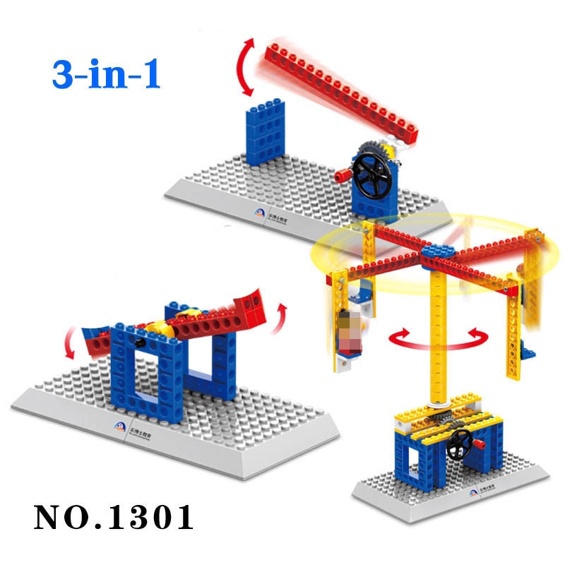 Bộ đồ chơi lắp ráp mô hình xe xây dựng 4 kiểu wange 1301 3 trong 1
