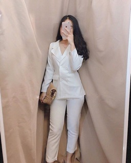 Set Blazer Trắng
