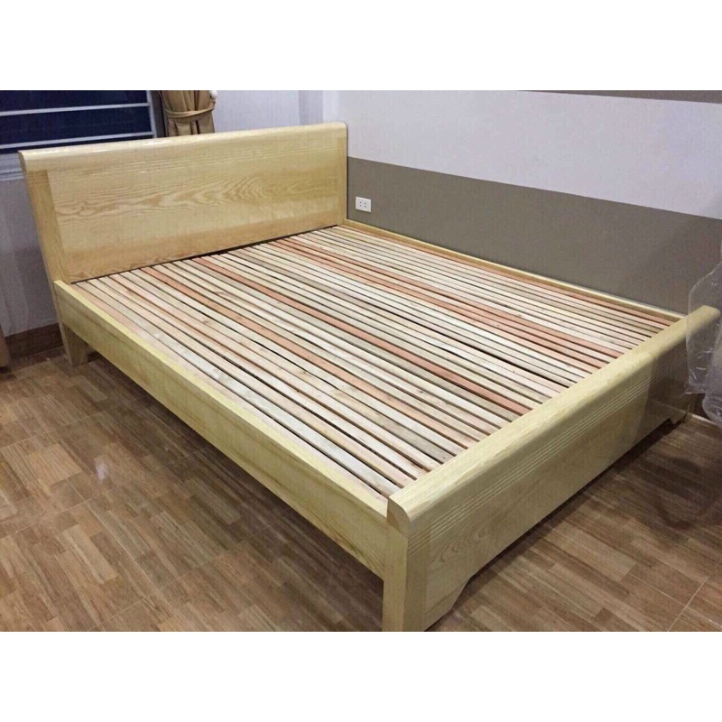 giường ngủ gỗ sồi nga 1m8x2m