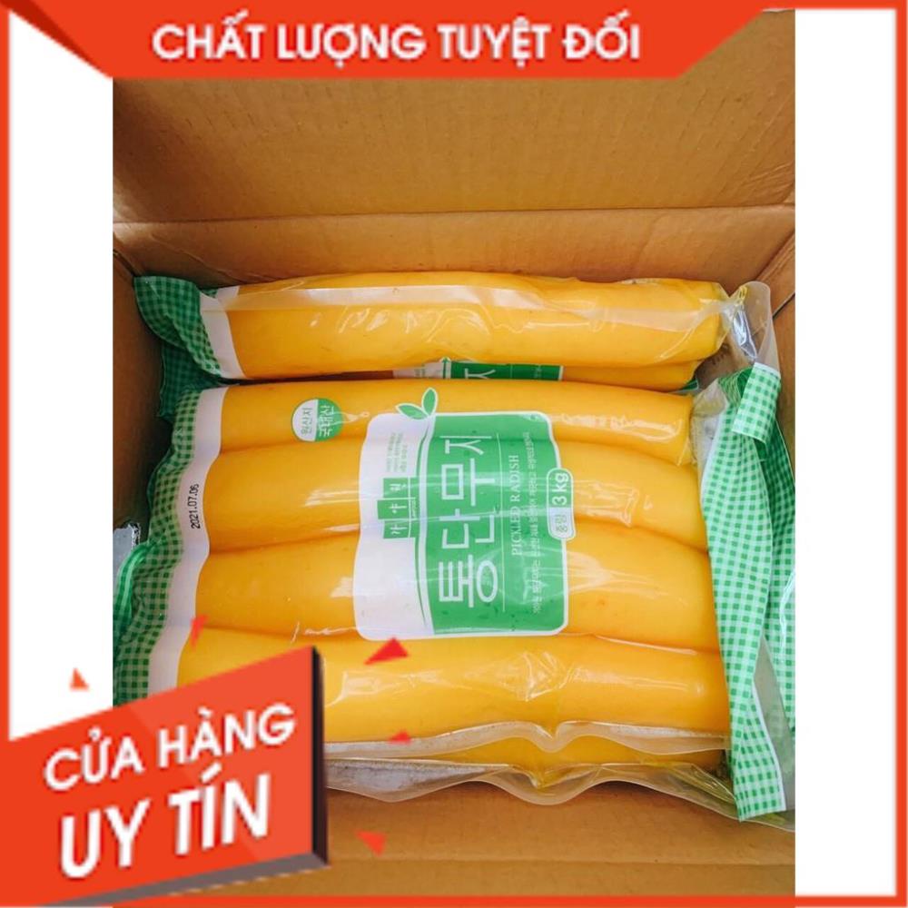 TỔNG BUÔN SIÊU RẺ > CỦ CẢI VÀNG MUỐI 3KG TÚI 4 CÂY CHO NHÀ HÀNG 통단무지