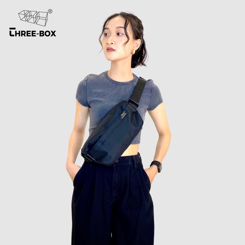 Túi đeo chéo Unisex THREE-BOX BRAND ® 100% Polyester chống thấm nước - Urban Crossbody