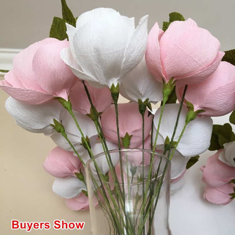 Set 50*250cm Giấy Nhúng In Hình Hoa Gấp Origami Trang Trí Tiệc