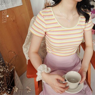 Round Neck Croptop Popcorn