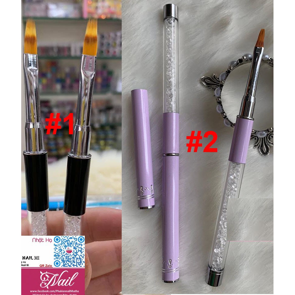 Cọ Omber Nail Art Brush Gel Cán Đá - Lẻ 1 Cái