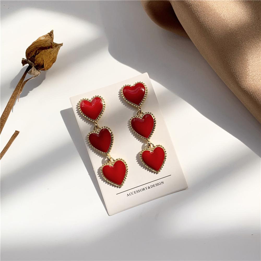 Khuyên Tai Dáng Dài Tráng Men Nhiều Lớp Mẫu Mới Hàn Quốc Cho Nữ