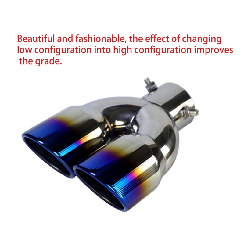 Ống xả xe hơi phía sau bằng thép không gỉ thiết kế ống kép