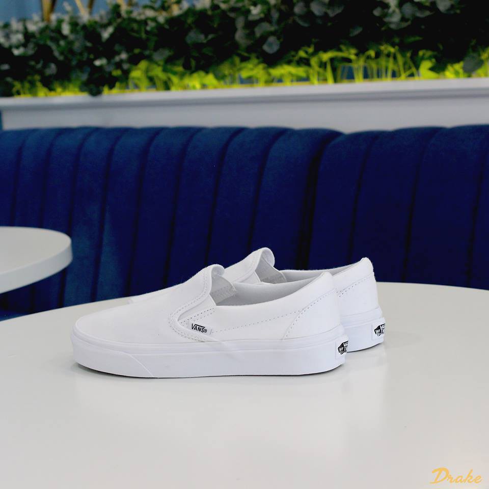 Giày sneakers Vans Classic Slip-on White VN000EYEW00