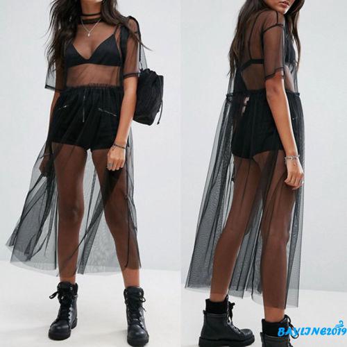 Váy midi lưới dễ phối đồ phong cách cá tính