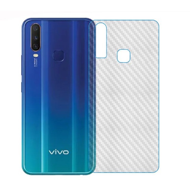 Set 5 Phim Dán Bảo Vệ Mặt Sau Chất Liệu Sợi Carbon Cho Vivo Y19 Y11 Y12 Y15 Y17  Y91C