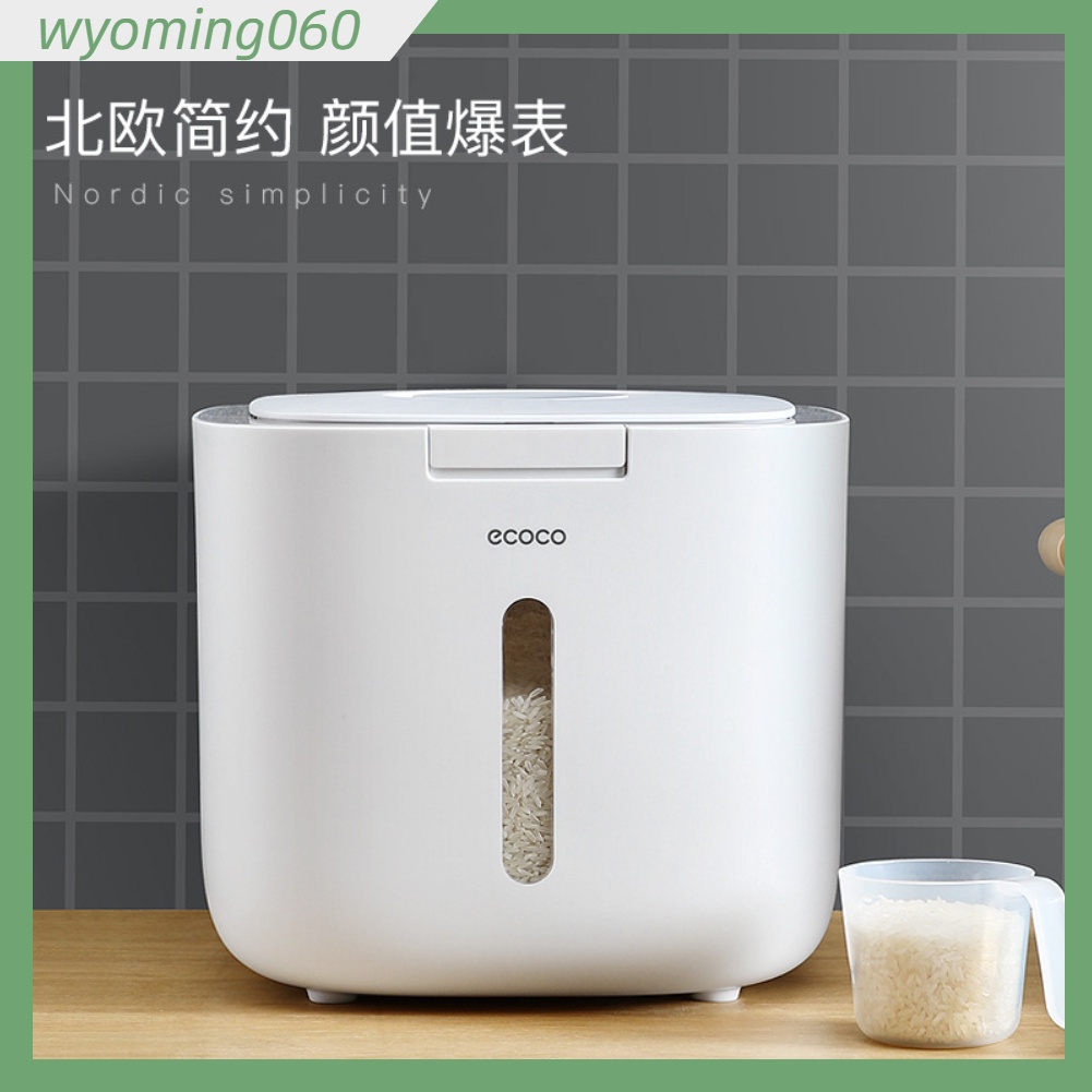 Thùng Đựng Gạo Thông Minh ECOCO - Chống Ẩm, Chống Mối Mọt - Loại 5L và 10L - Chính Hãng